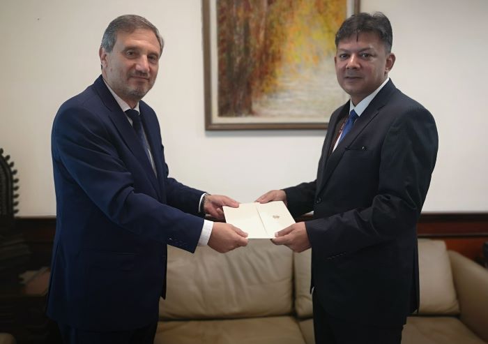 Посланик Николай Янков връчи копие на акредитивните си писма на директора на дирекция „Протокол“ г-н Аншуман Гаур на среща в Министерството на външните работи на Индия